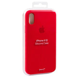 Capa silicone original para iPhone X / iPhone XS VERMELHA