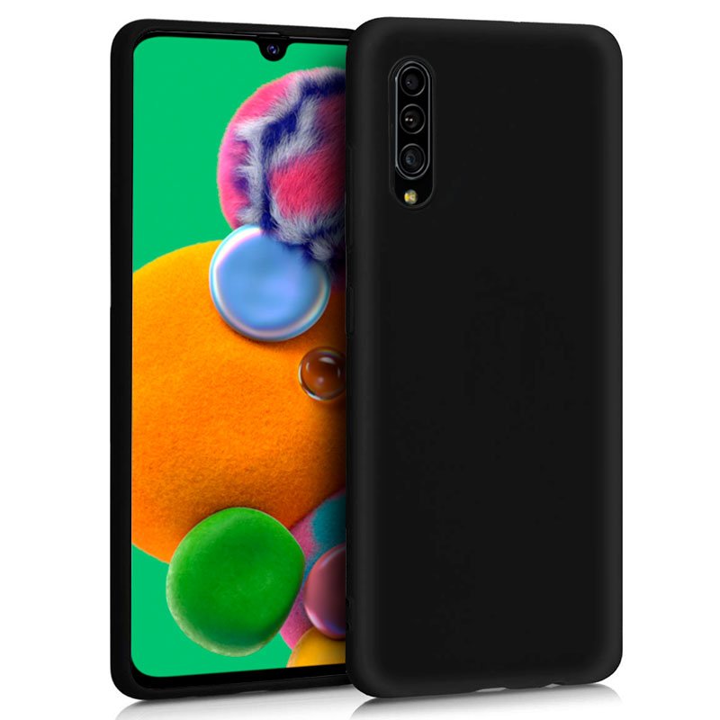 Capa Silicone para Samsung A908 Galaxy A90 5G (Preto)