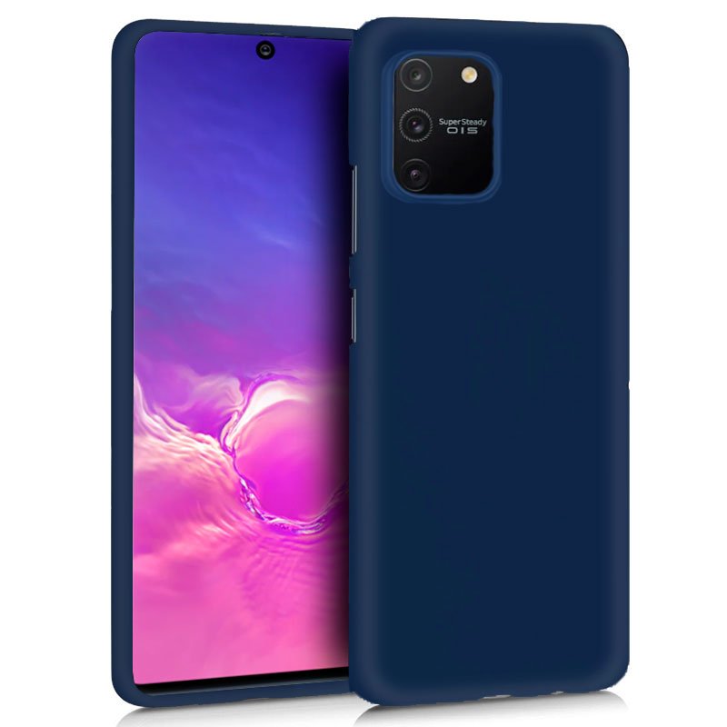 Capa Silicone para Samsung G770 Galaxy S10 Lite (Azul)