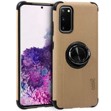 Capa Rígida para Samsung G980 Galaxy S20 + Anel (Bege)