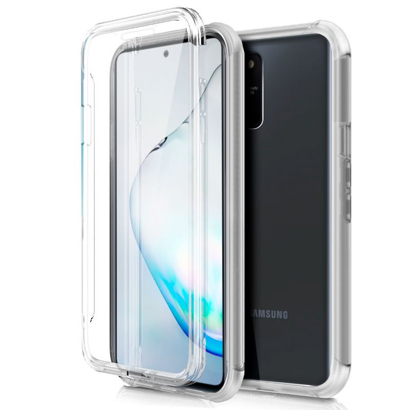 Capa silicone 3D para Samsung N770 Galaxy Note 10 Lite (frente e verso transparentes)