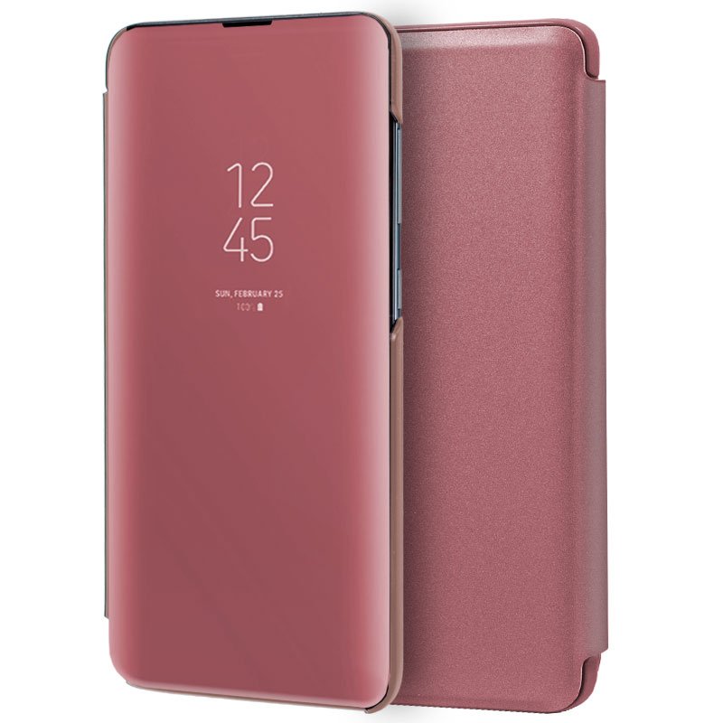 Capa Flip Samsung A515 Galaxy A51 Clear View Pink
