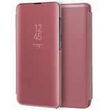 Capa Flip Samsung A715 Galaxy A71 Clear View Pink