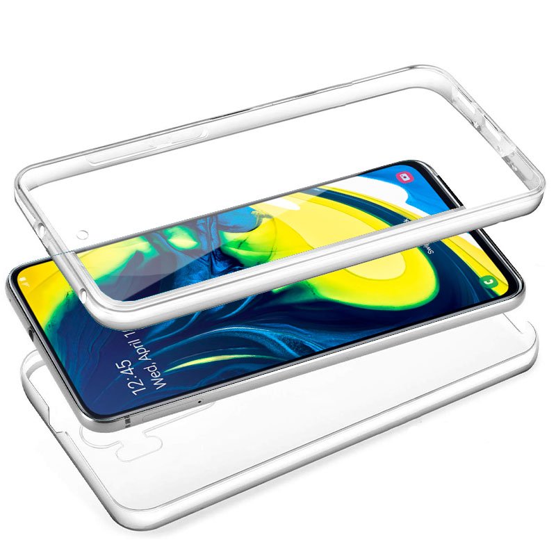 Capa silicone 3D Samsung A805 Galaxy A80 (Frente e verso transparentes)