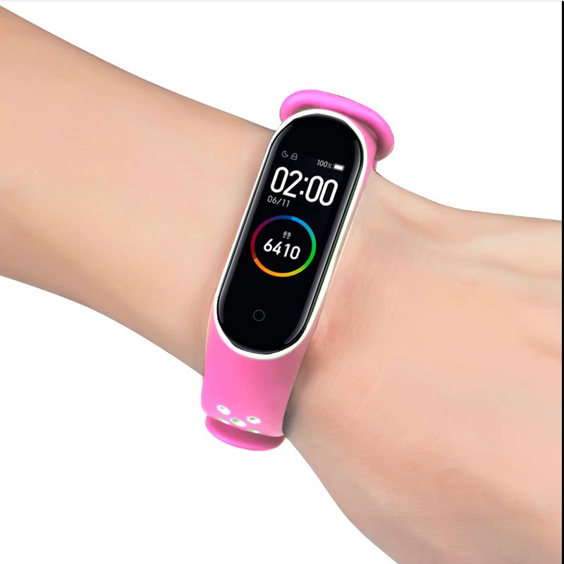 Pulseira Bracelete Xiaomi Mi Band 3 / Mi Band 4 Sport Rosa