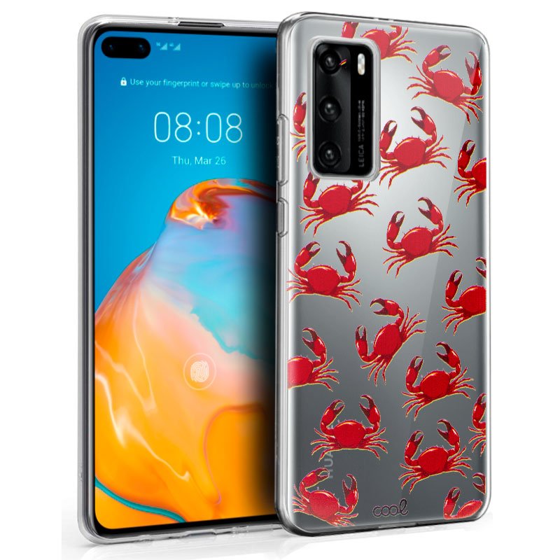 Capa Clear Caranguejos para Huawei P40