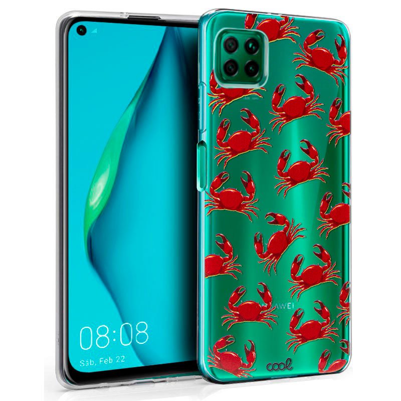 Capa Clear Caranguejos para Huawei P40 Lite