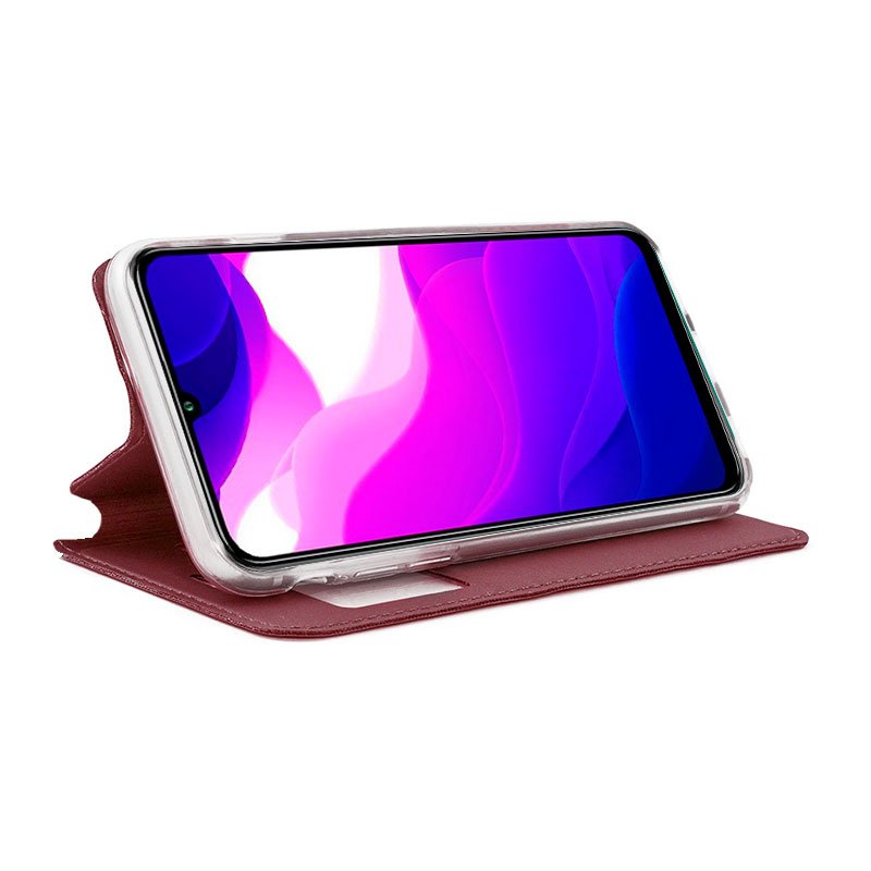 Capa Flip Xiaomi Mi 10 Lite Plain Red