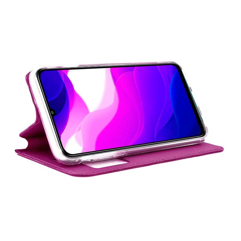 Capa Flip Xiaomi Mi 10 Lite Rosa Claro