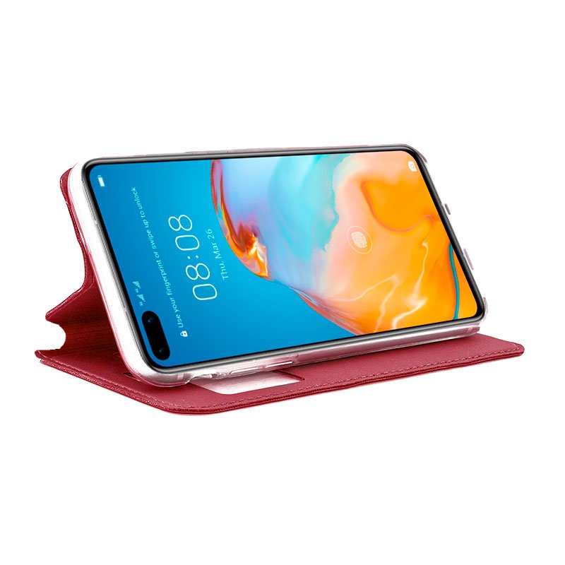 Capa Flip Huawei P40 Plain Red