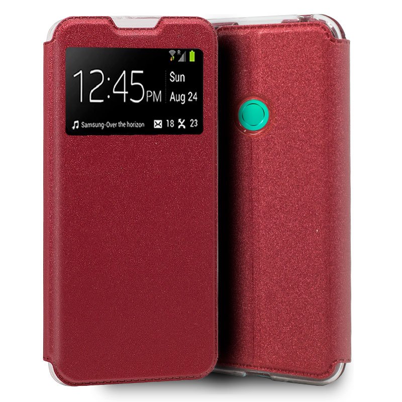 Capa Flip Huawei P40 Lite E Plain Red