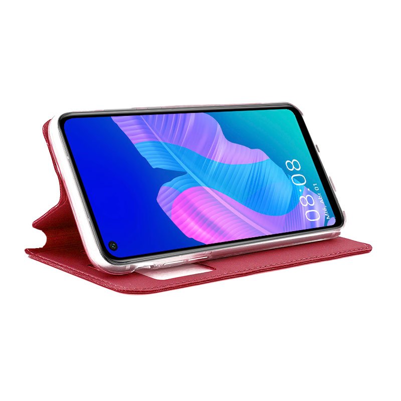 Capa Flip Huawei P40 Lite E Plain Red