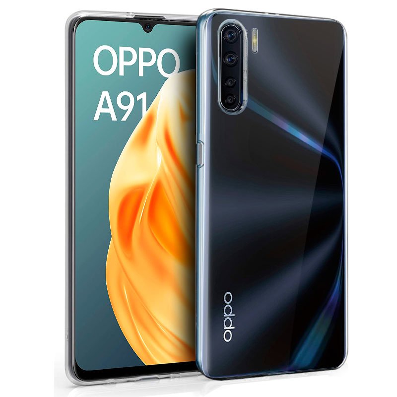 Capa silicone transparente Oppo A91