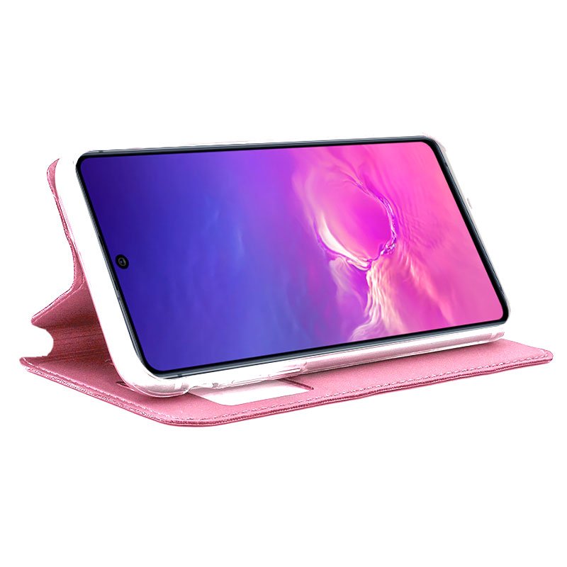 Capa Flip Samsung G770 Galaxy S10 Lite Plain Pink