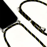 Capa Samsung M215 Galaxy M21 Case Preto-Amarelo com Cordão