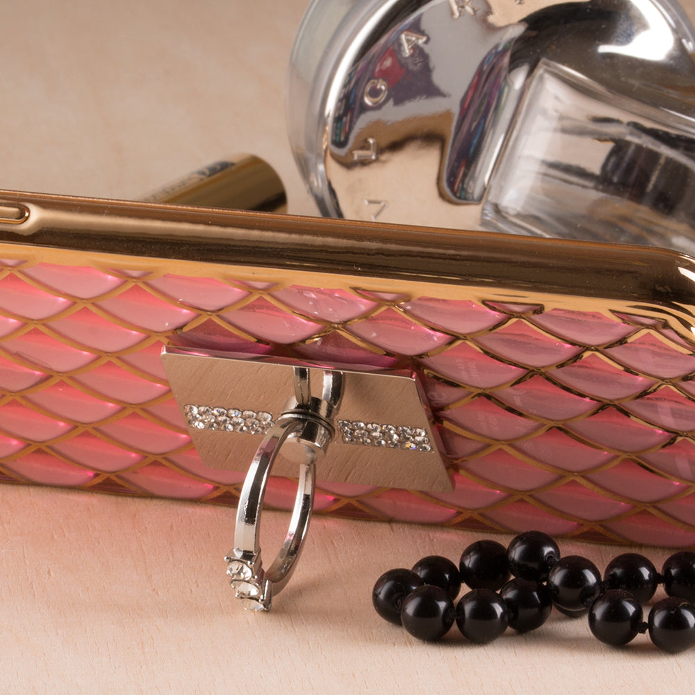 Porta-anel de metal para smartphone e tablet preto