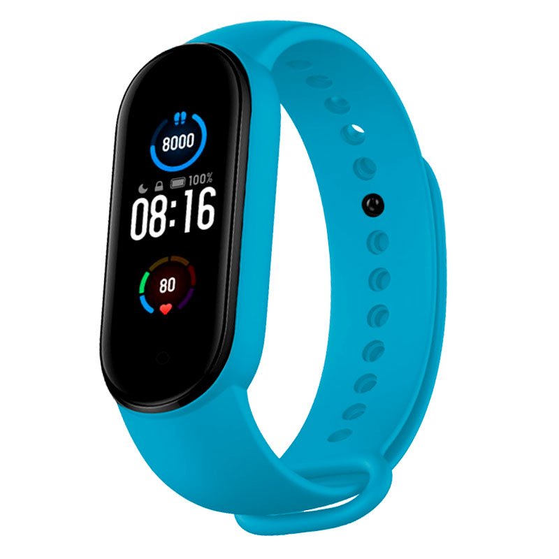 Pulseira Bracelete Xiaomi Mi Band 5 Azul Claro
