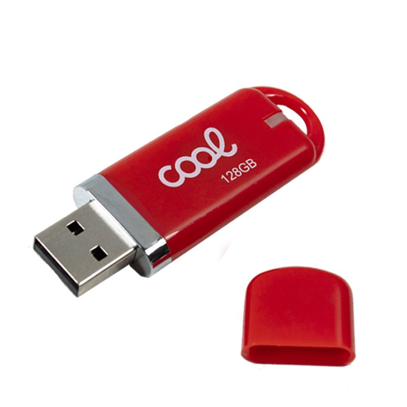 Pen Drive x USB 128 GB 2.0 COOL Cover Vermelho