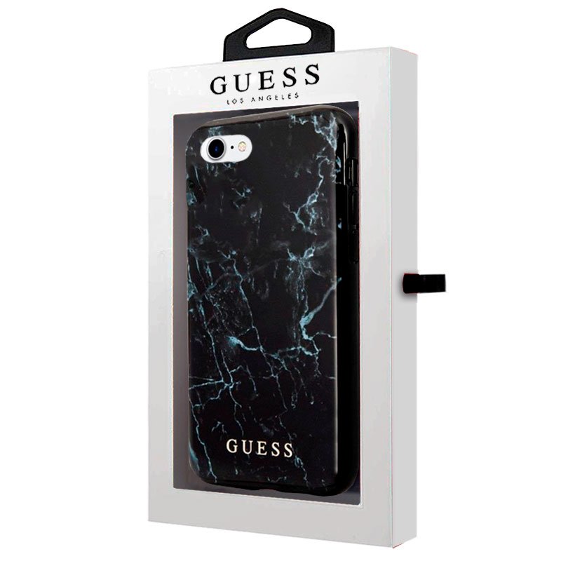 Capa IPhone 6/7/8 / SE (2020) Guess Black Marble