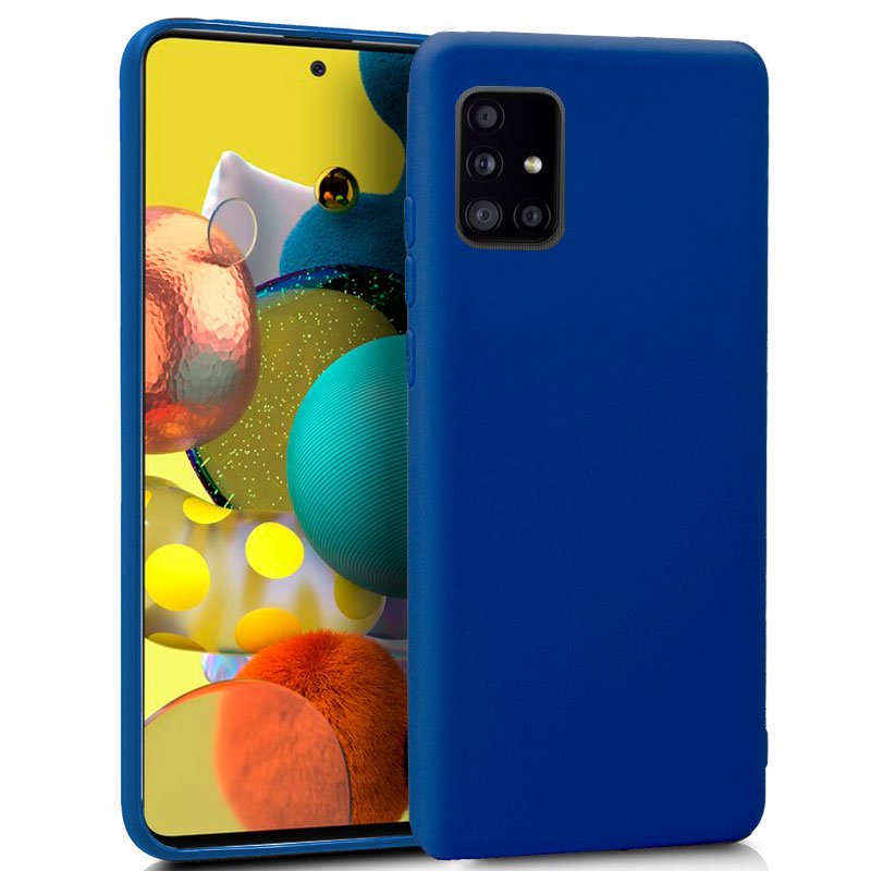 Capa Silicone Samsung A516 Galaxy A51 5G (Azul)
