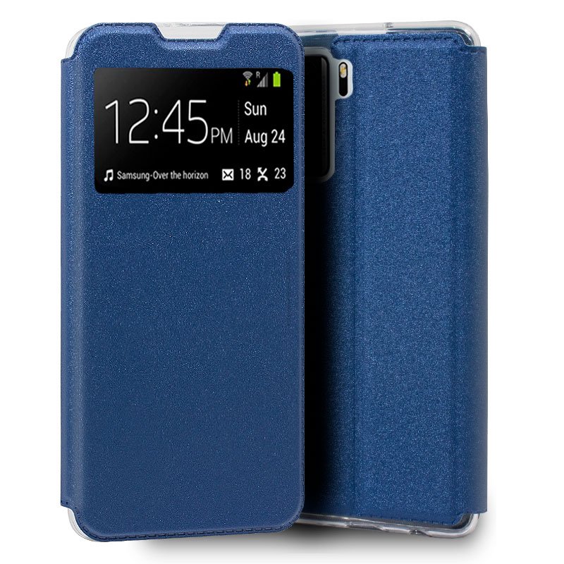 Capa Flip Huawei P40 Lite 5G Azul Claro