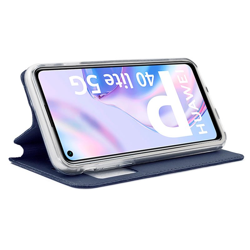 Capa Flip Huawei P40 Lite 5G Azul Claro