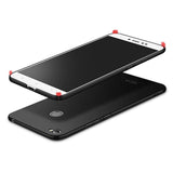 MSVII Simple Ultra-Thin Cover PC Case para Xiaomi Redmi Note 5A Prime preto