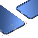 MSVII Simple Ultra-Thin Cover PC Case para Xiaomi Redmi Note 5A Prime blue