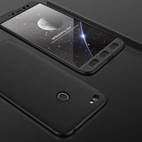 GKK 360 Capa de proteção frontal e traseira Capa completa Xiaomi Redmi Note 5A Prime preto