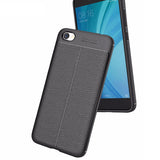 Capa flexível de TPU padrão Litchi para Xiaomi Redmi 5A preta