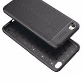 Capa flexível de TPU padrão Litchi para Xiaomi Redmi 5A azul