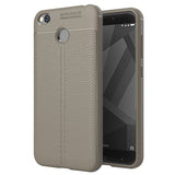 Capa flexível de TPU padrão Litchi para Xiaomi Redmi 4X cinza