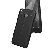 Capa flexível de TPU padrão Litchi para Xiaomi Redmi 4X cinza