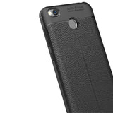 Capa flexível de TPU padrão Litchi para Xiaomi Redmi 4X cinza