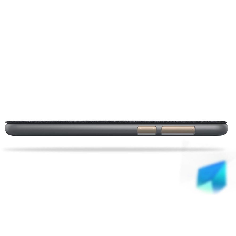 Capa de couro Nillkin Sparkle com capa flip book para Huawei P Smart dourado