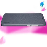 Capa de couro Nillkin Sparkle com capa flip book para Huawei Honor 9 Lite dourado