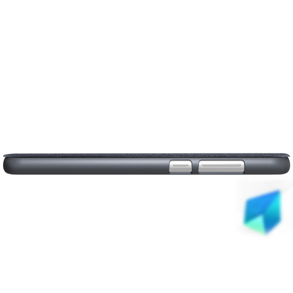 Capa de couro Nillkin Sparkle com capa flip book para Huawei Honor 9 Lite dourado