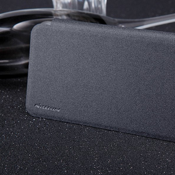 Capa de couro Nillkin Sparkle com capa flip book para Huawei Honor 7X dourado