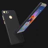 Capa Nillkin Super Frosted Shield com protetor de tela para Huawei Honor 7X dourado
