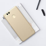 Capa Nillkin Super Frosted Shield com protetor de tela para Huawei Honor 7X dourado