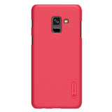 Capa Nillkin Super Frosted Shield com protetor de tela para Samsung Galaxy A8 2018 A530 vermelho