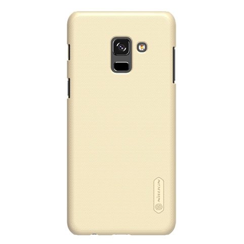 Capa Nillkin Super Frosted Shield com protetor de tela para Samsung Galaxy A8 2018 A530 dourado