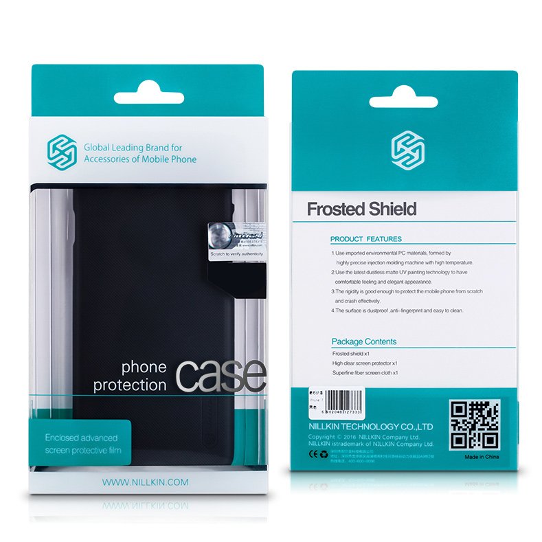 Capa Nillkin Super Frosted Shield com protetor de tela para Samsung Galaxy A8 2018 A530 branca