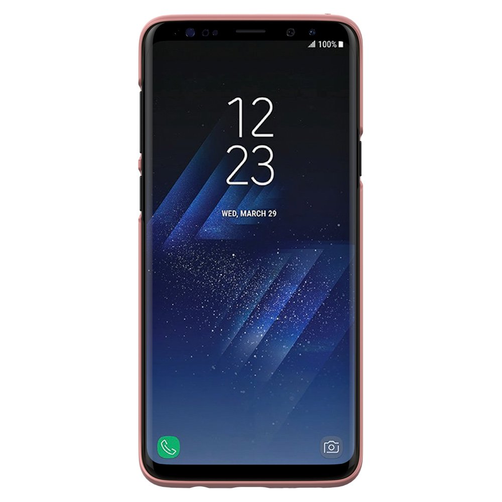 Capa Nillkin Super Frosted Shield com protetor de tela para Samsung Galaxy S9 Plus G965 rosa