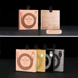 Cabo Remax Silver Serpent RC-080a USB  -  USB Tipo-C com trança metálica durável 2.1A 1M rosa