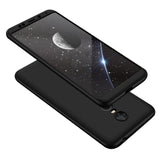 Capa de proteção GKK 360 frontal e traseira Capa de corpo inteiro Xiaomi Redmi 5 Plus  -  Redmi Note 5 (câmera única) preta