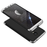 GKK 360 Protection Case Front e Back Case Cover Full Body Cover Xiaomi Redmi 5 Plus  -  Redmi Note 5 (câmera única) preto-prata