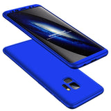 Capa de proteção GKK 360 frontal e traseira capa completa para Samsung Galaxy S9 G960 azul