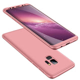 Capa de proteção GKK 360 frontal e traseira capa completa para Samsung Galaxy S9 G960 rosa