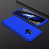 Capa de proteção GKK 360 frontal e traseira capa completa para Samsung Galaxy S9 Plus G965 azul